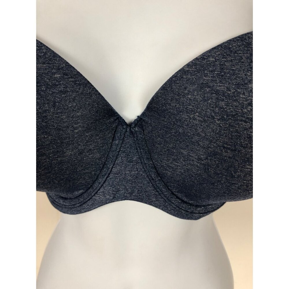Ambrielle Bra Size 38D Dark Blue Lightly Padded Underwire Back Close Full Covera - Picture 2 of 10